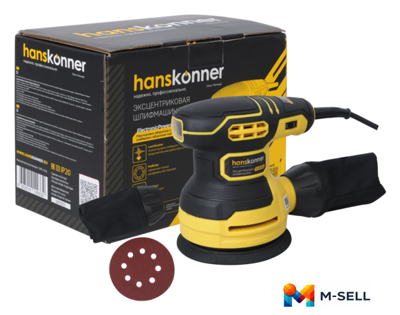 Эксцентриковая шлифмашина Hanskonner HOS8135RC - Изображение №1 — Мульти e-магазин M-SELL