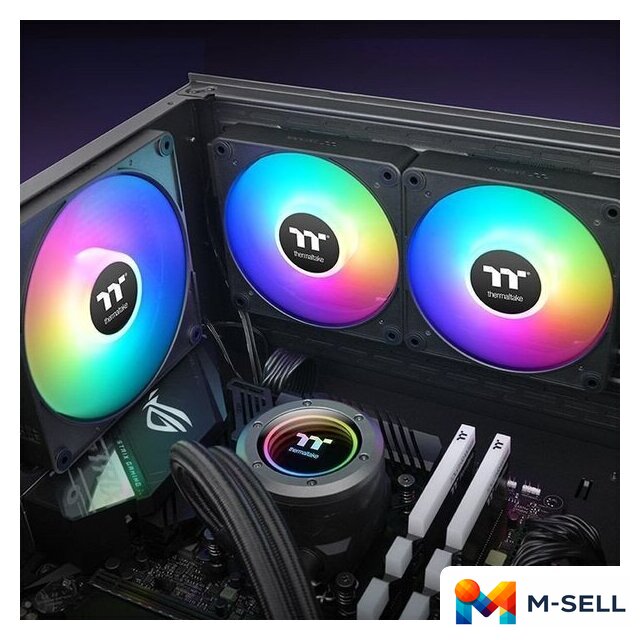 Комплект вентиляторов для корпуса Thermaltake CT120 EX ARGB 3-Fan Pack CL-F181-PL12SW-A - Изображение №7 — Мульти e-магазин M-SELL