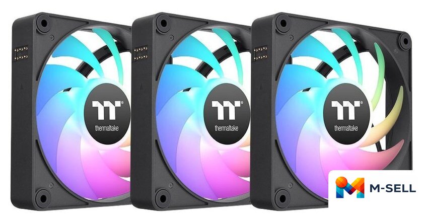 Комплект вентиляторов для корпуса Thermaltake CT120 EX ARGB 3-Fan Pack CL-F181-PL12SW-A - Изображение №1 — Мульти e-магазин M-SELL