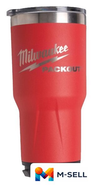 Термокружка Milwaukee Packout 0.887л (красный) - Изображение №1 — Мульти e-магазин M-SELL