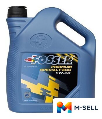 Моторное масло Fosser Premium Special F Eco 5W-20 4л - Изображение №1 — Мульти e-магазин M-SELL