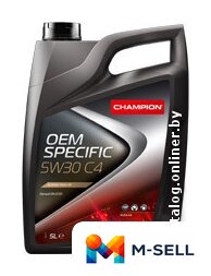 Моторное масло Champion OEM Specific C4 5W-30 5л - Изображение №1 — Мульти e-магазин M-SELL