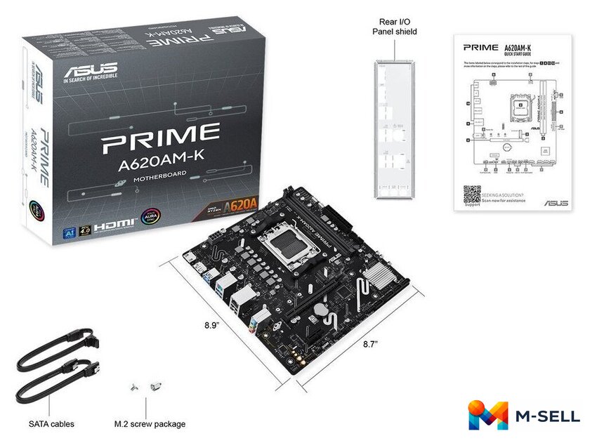 Материнская плата ASUS Prime A620AM-K - Изображение №8 — Мульти e-магазин M-SELL