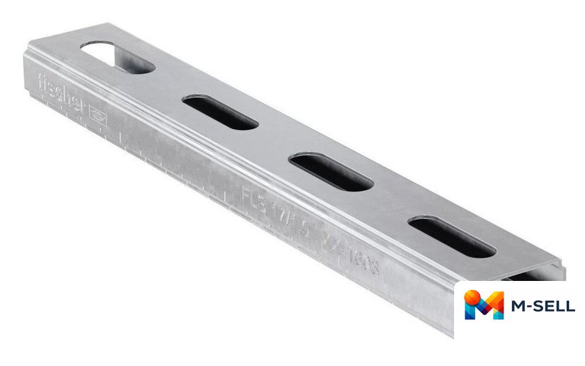 Профиль монтажный Fischer Channel FLS 17/1.0 - 2 m 572539 (8 шт) - Изображение №1 — Мульти e-магазин M-SELL