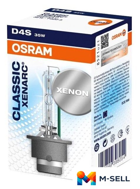 Ксеноновая лампа Osram D4S Xenarc Classic 1шт [66440CLC] - Изображение №1 — Мульти e-магазин M-SELL