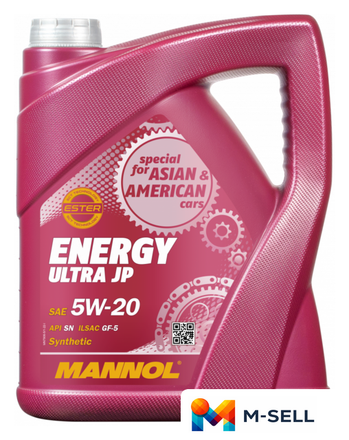 Моторное масло Mannol Energy Ultra JP 5W-20 API SN 5л - Изображение №1 — Мульти e-магазин M-SELL