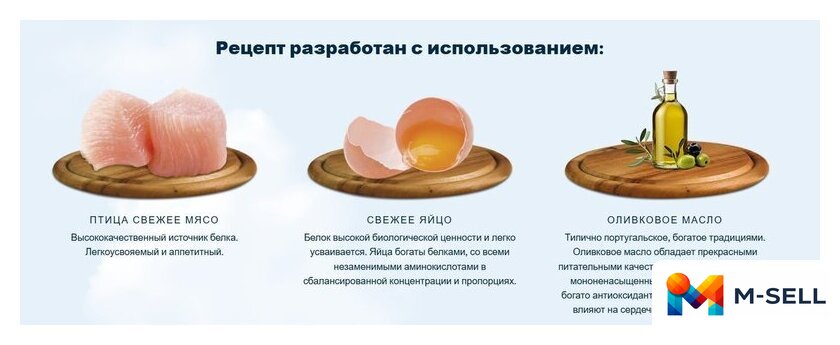 Сухой корм для собак HappyOne Mediterraneum беззерновой со свежим яйцом и свежим мясом птицы 3 кг - Изображение №4 — Мульти e-магазин M-SELL