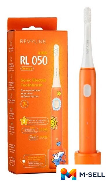 Электрическая зубная щетка Revyline RL 050 (оранжевый) - Изображение №1 — Мульти e-магазин M-SELL