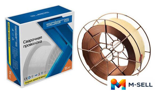 Сварочная проволока  Solaris ER 70S-6 WM-ER70S6-08S15 - Изображение №1 — Мульти e-магазин M-SELL