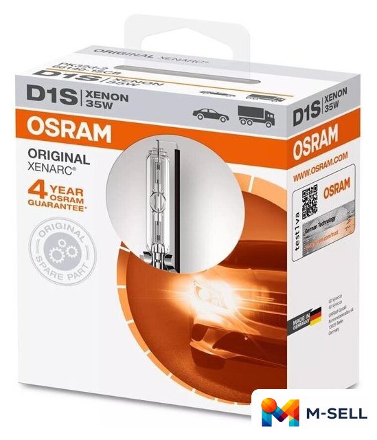 Ксеноновая лампа Osram D1S 66140 1шт - Изображение №4 — Мульти e-магазин M-SELL