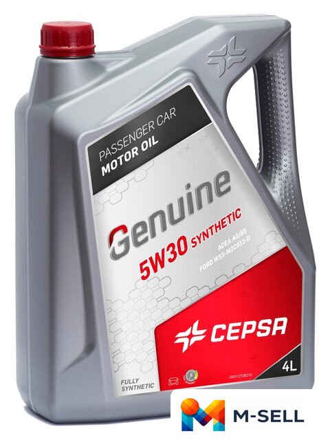 Моторное масло CEPSA Genuine Synthetic 5W-30 4л - Изображение №1 — Мульти e-магазин M-SELL