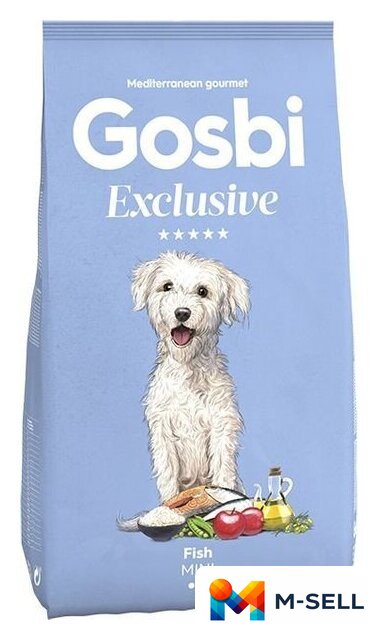 Сухой корм для собак Gosbi Gosbi exclusive fish mini 7 кг - Изображение №1 — Мульти e-магазин M-SELL