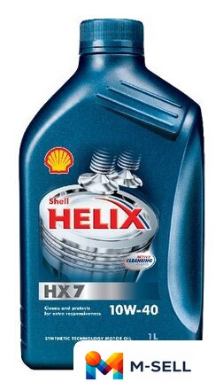 Моторное масло Shell Helix HX7 10W-40 1л - Изображение №1 — Мульти e-магазин M-SELL