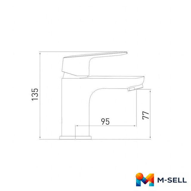 Смеситель Gross Aqua Flat 6225520C - Изображение №2 — Мульти e-магазин M-SELL