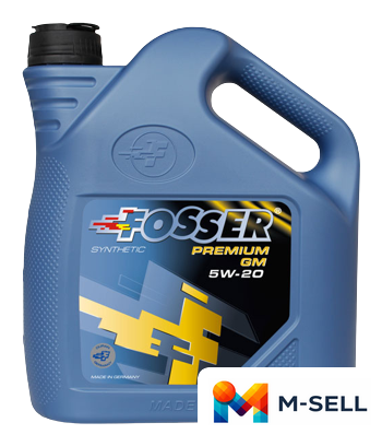 Моторное масло Fosser Premium GM 5W-20 5л - Изображение №1 — Мульти e-магазин M-SELL