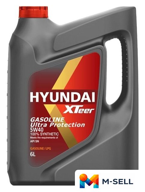 Моторное масло Hyundai Xteer Gasoline Ultra Protection 5W-40 6л - Изображение №1 — Мульти e-магазин M-SELL