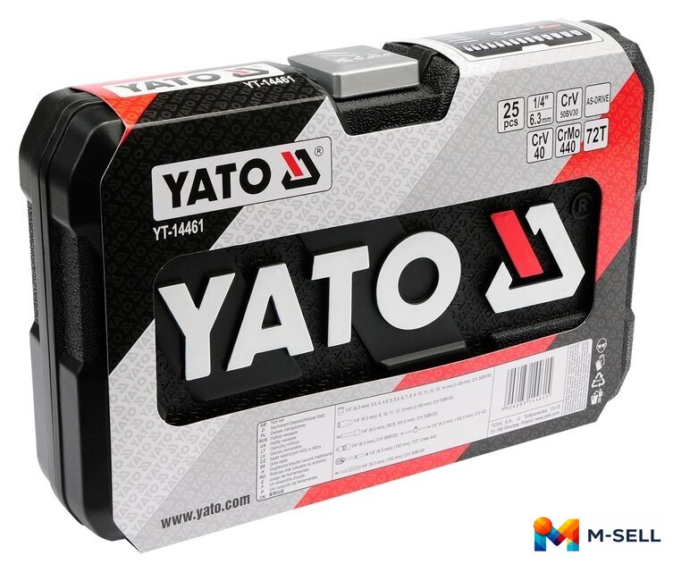 Универсальный набор инструментов Yato YT-14461 (25 предметов) - Изображение №4 — Мульти e-магазин M-SELL