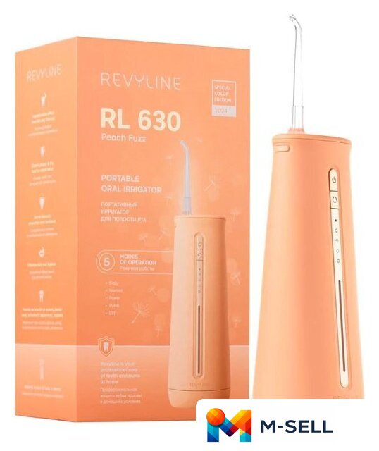 Ирригатор  Revyline RL 630 (персиковый) - Изображение №1 — Мульти e-магазин M-SELL