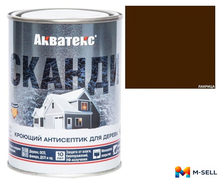 Антисептик Акватекс Сканди 2.5 л (лакрица) - Изображение №1 — Мульти e-магазин M-SELL
