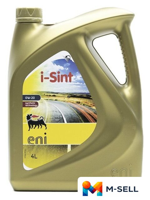Моторное масло Eni i-Sint 0W-20 4л - Изображение №1 — Мульти e-магазин M-SELL