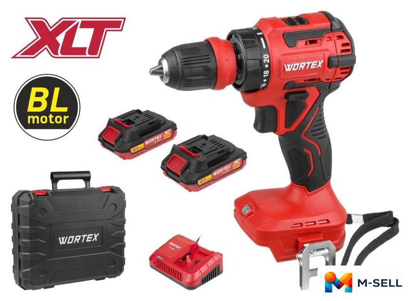 Дрель-шуруповерт Wortex BD 2025 LiSET ALL1 XLT 1325843 (с 2-мя АКБ, кейс) - Изображение №1 — Мульти e-магазин M-SELL