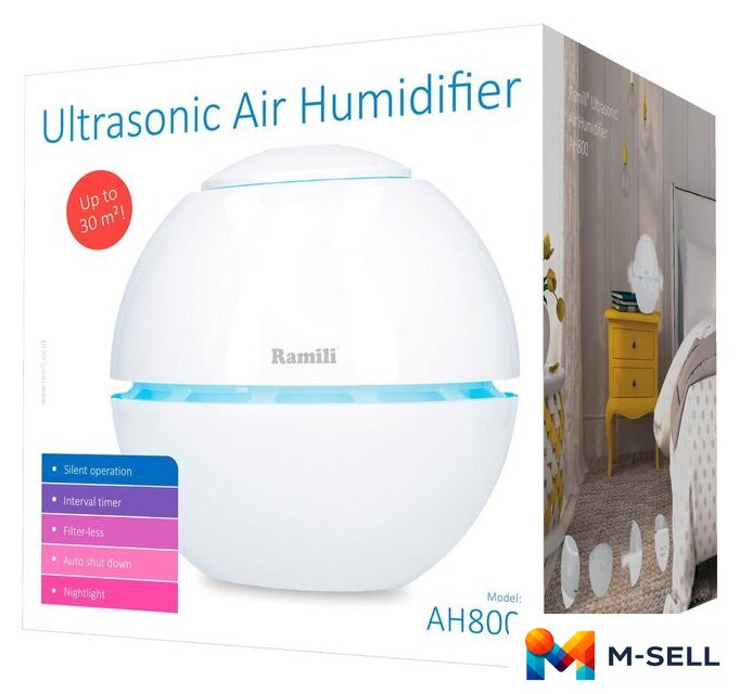 Увлажнитель воздуха Ramili Baby AH800 - Изображение №8 — Мульти e-магазин M-SELL