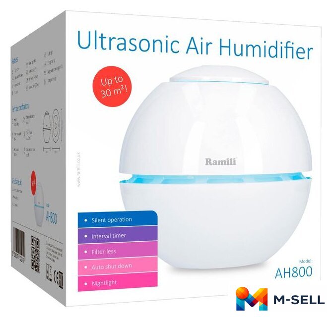 Увлажнитель воздуха Ramili Baby AH800 - Изображение №4 — Мульти e-магазин M-SELL