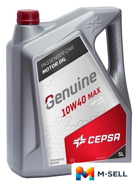 Моторное масло CEPSA Genuine 10W-40 Max 5л - Изображение №1 — Мульти e-магазин M-SELL