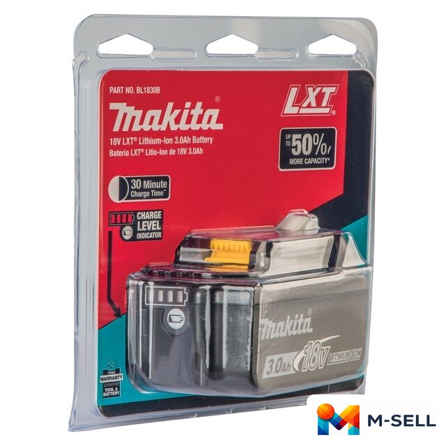 Аккумулятор Makita BL1830B (18В/3 а*ч) - Изображение №16 — Мульти e-магазин M-SELL