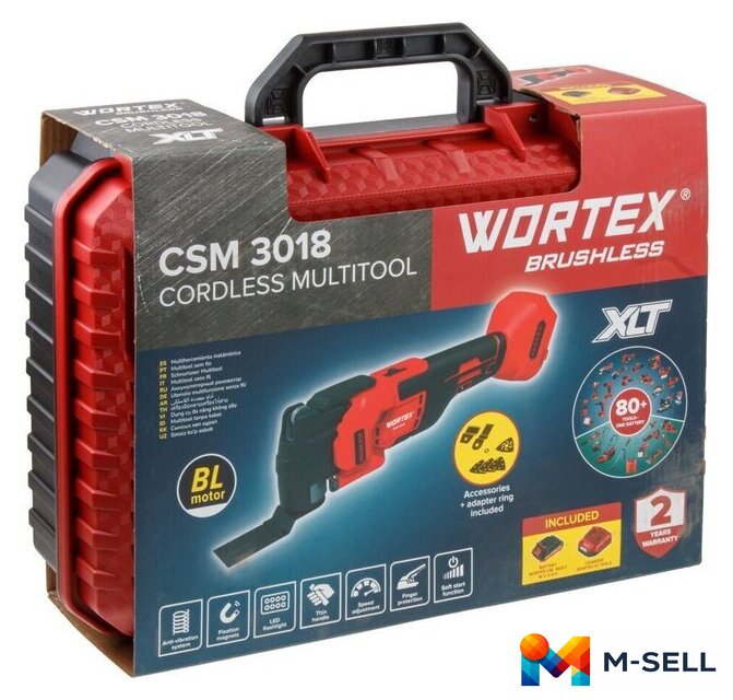 Реноватор Wortex CSM 3018 ALL1 XLT Set 2333074 (с 1-им АКБ, кейс) - Изображение №12 — Мульти e-магазин M-SELL