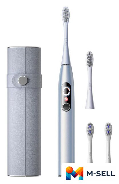 Электрическая зубная щетка Oclean X Pro Digital Set (серебристый) - Изображение №1 — Мульти e-магазин M-SELL