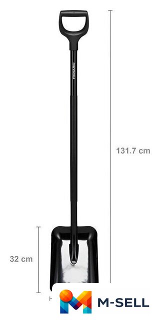 Лопата совковая Fiskars Ergonomic Pro 1066711 - Изображение №2 — Мульти e-магазин M-SELL
