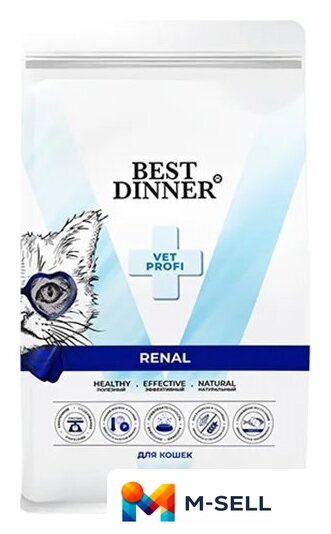 Сухой корм для кошек Best Dinner Vet Profi Renal (7кг) - Изображение №1 — Мульти e-магазин M-SELL