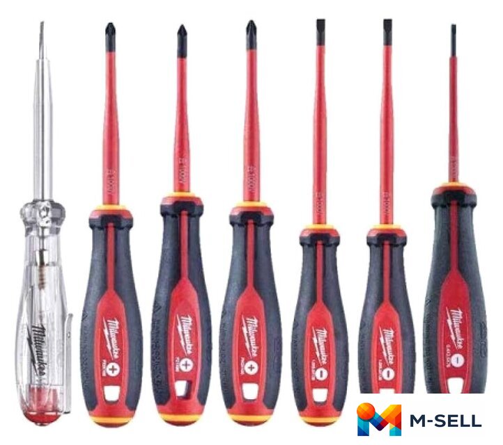 Набор отверток Milwaukee 4932478738 (7 предметов) - Изображение №1 — Мульти e-магазин M-SELL