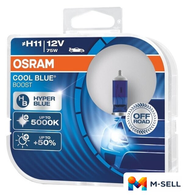 Галогенная лампа Osram H11 62211CBB-HCB 2шт - Изображение №1 — Мульти e-магазин M-SELL