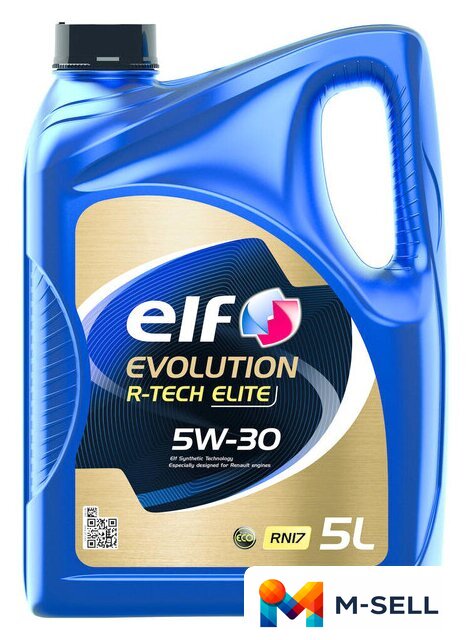 Моторное масло Elf Evolution R-Tech Elite C2 C3 RN17 5W-30 5л - Изображение №1 — Мульти e-магазин M-SELL