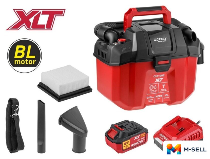 Пылесос Wortex CVC 1815 ALL1 XLT SET 2334162 (с 1-м АКБ) - Изображение №1 — Мульти e-магазин M-SELL