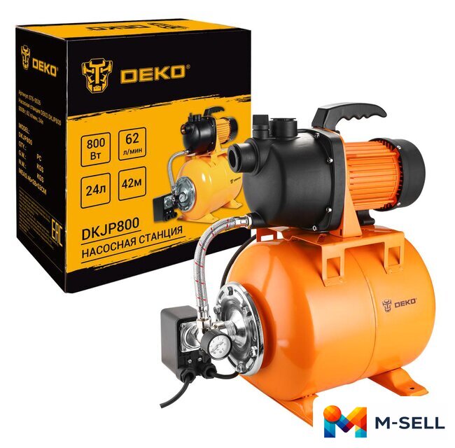 Насосная станция Deko DKJP800 - Изображение №1 — Мульти e-магазин M-SELL