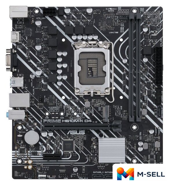 Материнская плата ASUS Prime H610M-K D4 - Изображение №1 — Мульти e-магазин M-SELL