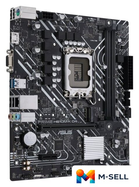 Материнская плата ASUS Prime H610M-K D4 - Изображение №2 — Мульти e-магазин M-SELL