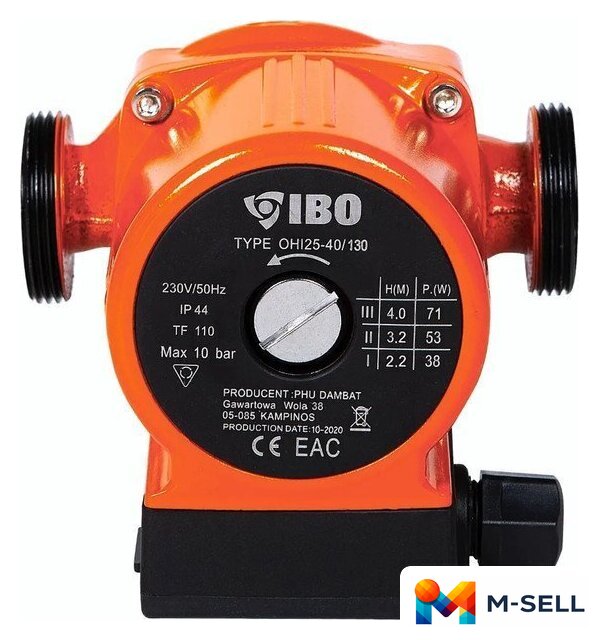 Циркуляционный насос IBO OНI 25-40/130 - Изображение №2 — Мульти e-магазин M-SELL