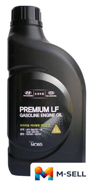 Моторное масло Hyundai/KIA Premium LF Gasoline 5W-20 1л - Изображение №1 — Мульти e-магазин M-SELL