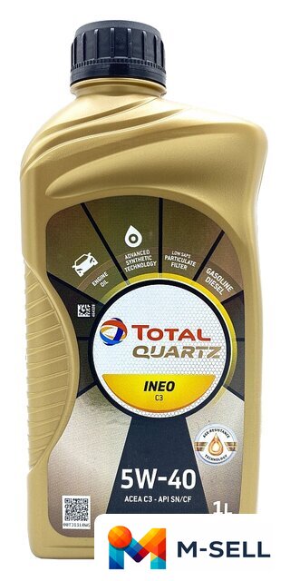 Моторное масло Total Quartz Ineo C3 5W-40 1л - Изображение №1 — Мульти e-магазин M-SELL