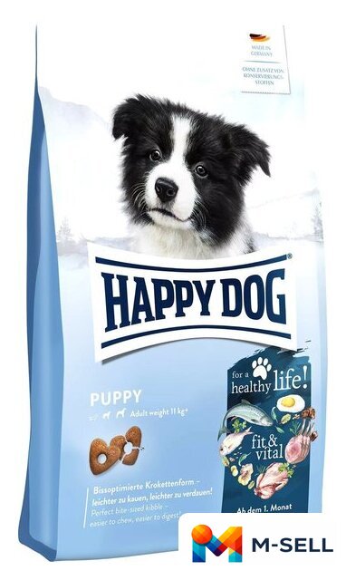 Сухой корм для собак Happy Dog Puppy fit & vital 10 кг - Изображение №1 — Мульти e-магазин M-SELL