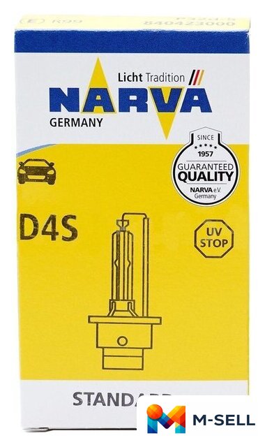 Ксеноновая лампа Narva D4S 1шт - Изображение №1 — Мульти e-магазин M-SELL