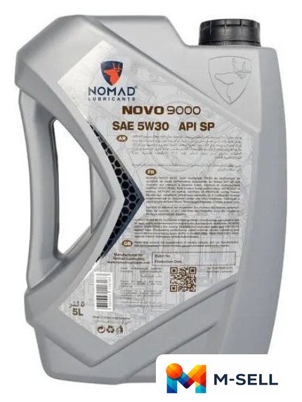 Моторное масло Nomad Novo 9000 5W-30 API SP ILSAC GF-6A 5л - Изображение №2 — Мульти e-магазин M-SELL