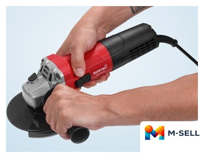 Угловая шлифмашина Wortex LX AG 1213-5 1335895 - Изображение №6 — Мульти e-магазин M-SELL