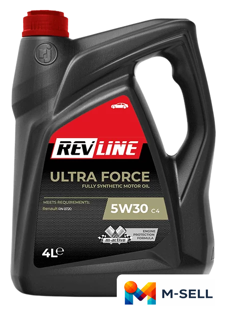 Моторное масло Revline Ultra Force C4 5W-30 4л - Изображение №1 — Мульти e-магазин M-SELL