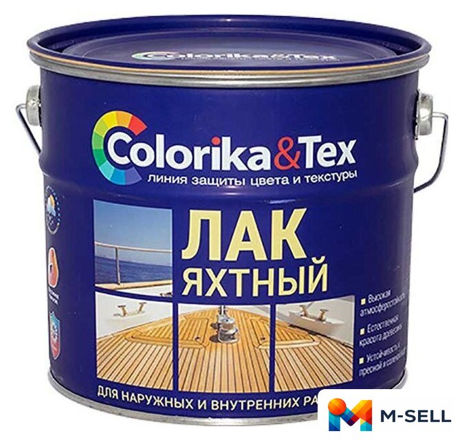 Лак Colorika & Tex Яхтный 10 л (полуматовый) - Изображение №1 — Мульти e-магазин M-SELL