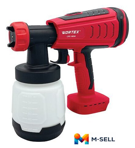 Краскораспылитель Wortex CPS 1808 0333263 (без АКБ) - Изображение №1 — Мульти e-магазин M-SELL